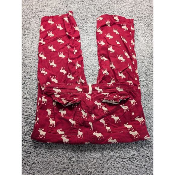 Abercrombie & Fitch Other - Abercrombie & Fitch Pants Men Medium Red Moose Pajama Lounge Sleepwear All Over